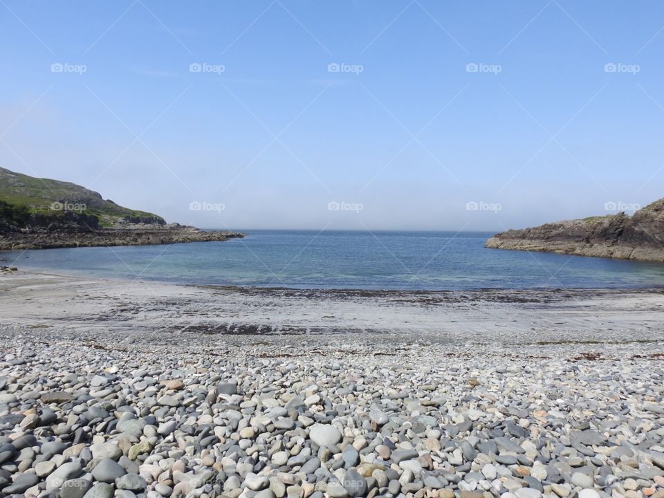 Fascadale beach in the West Highlands of Scotland, near to Kikchoan on the Ardnamurchan Peninsula. This is an ideal spot if you want to get away from it all
