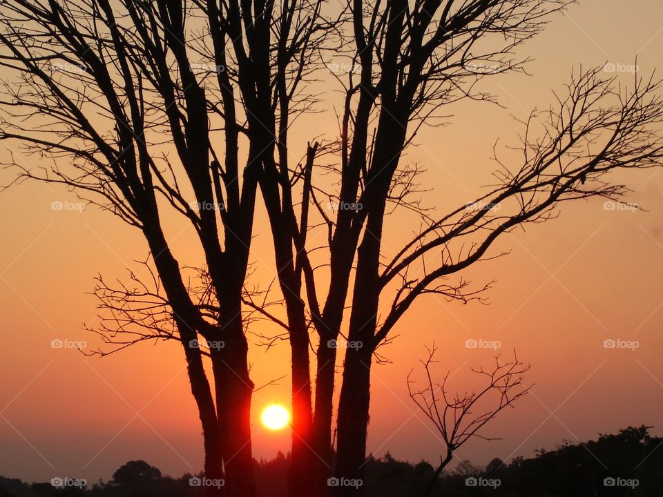 Sunset in Brazilian/Por do sol no Brasil.