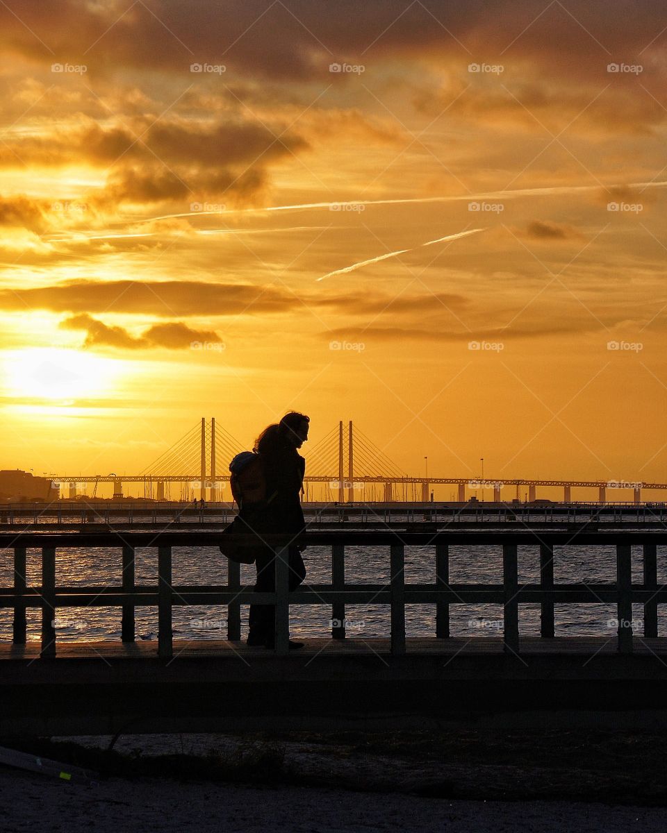 Sunset, Beach, Dawn, Ocean, Sea