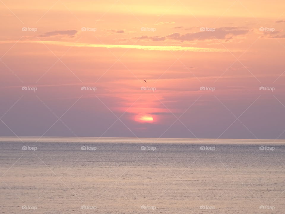 Sunset, Sea, Water, Dawn, Beach
