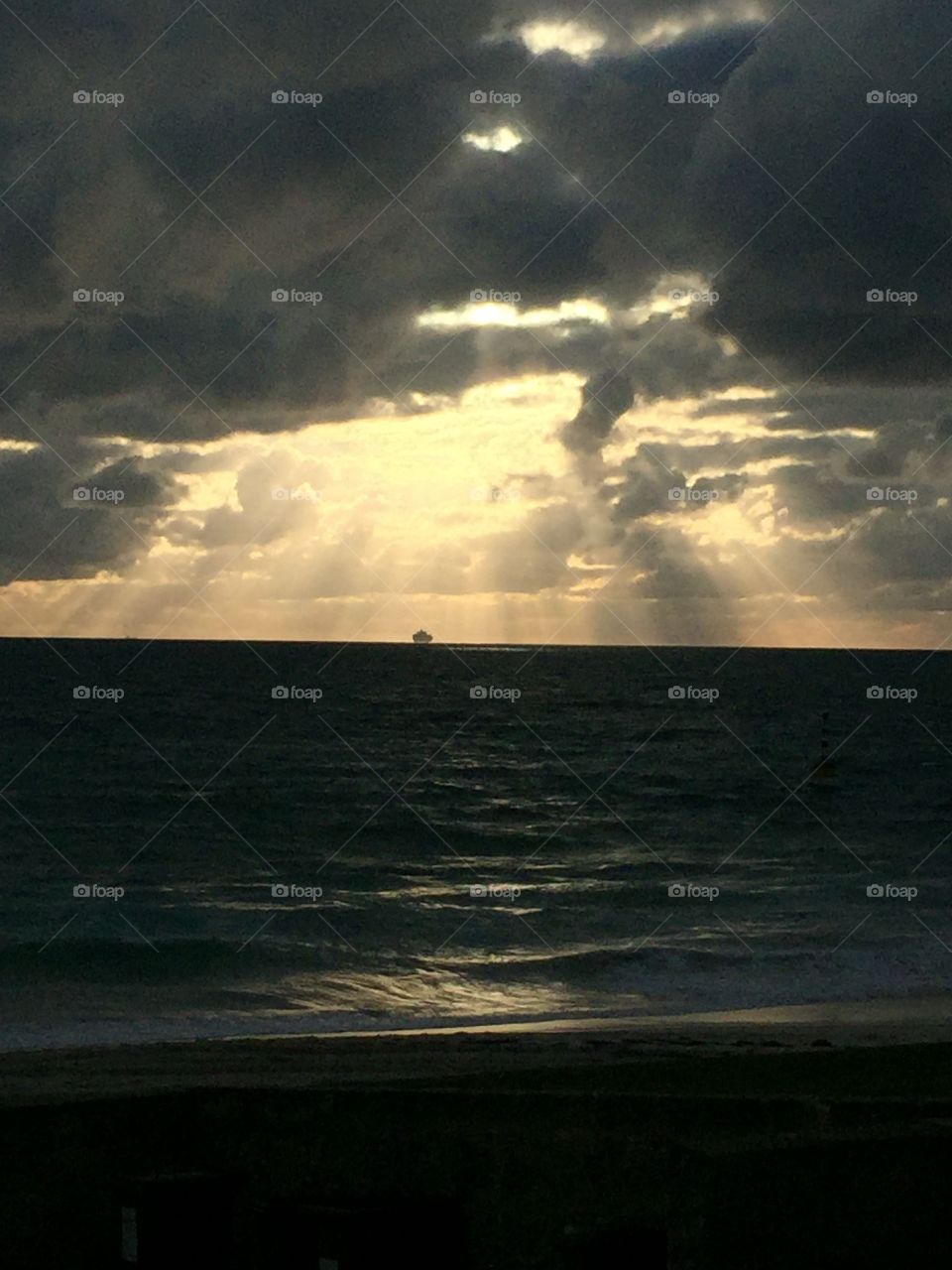 Ship on the Indian Ocean 