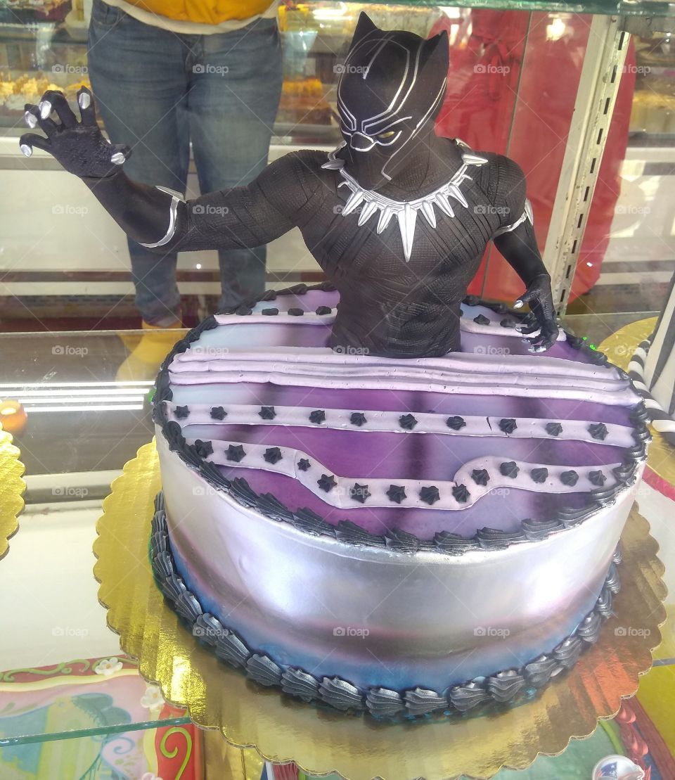 Black Panther Decorative Cake