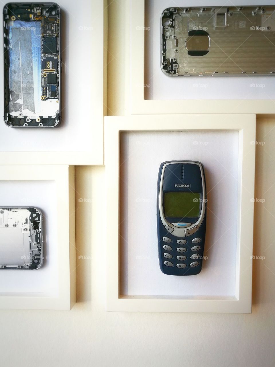 Day indoors Wall old nokia textured