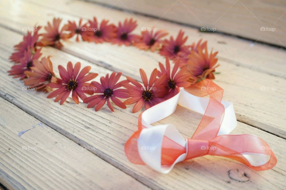 Flower Crown - Orange Daisy