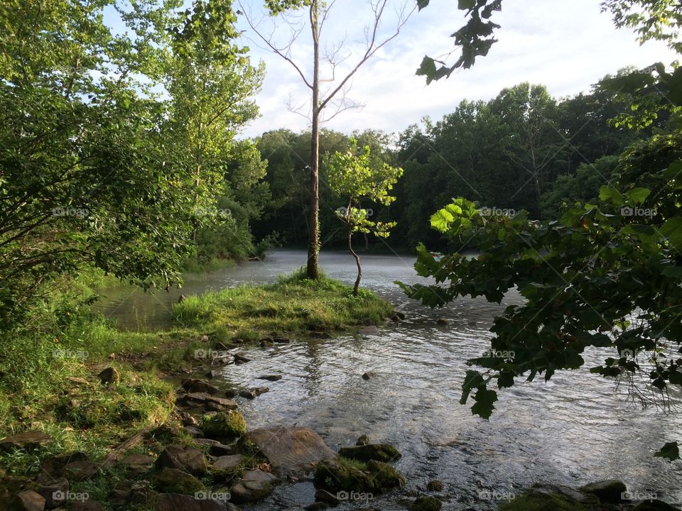 View of the Current River in Missouri from Welch Spring