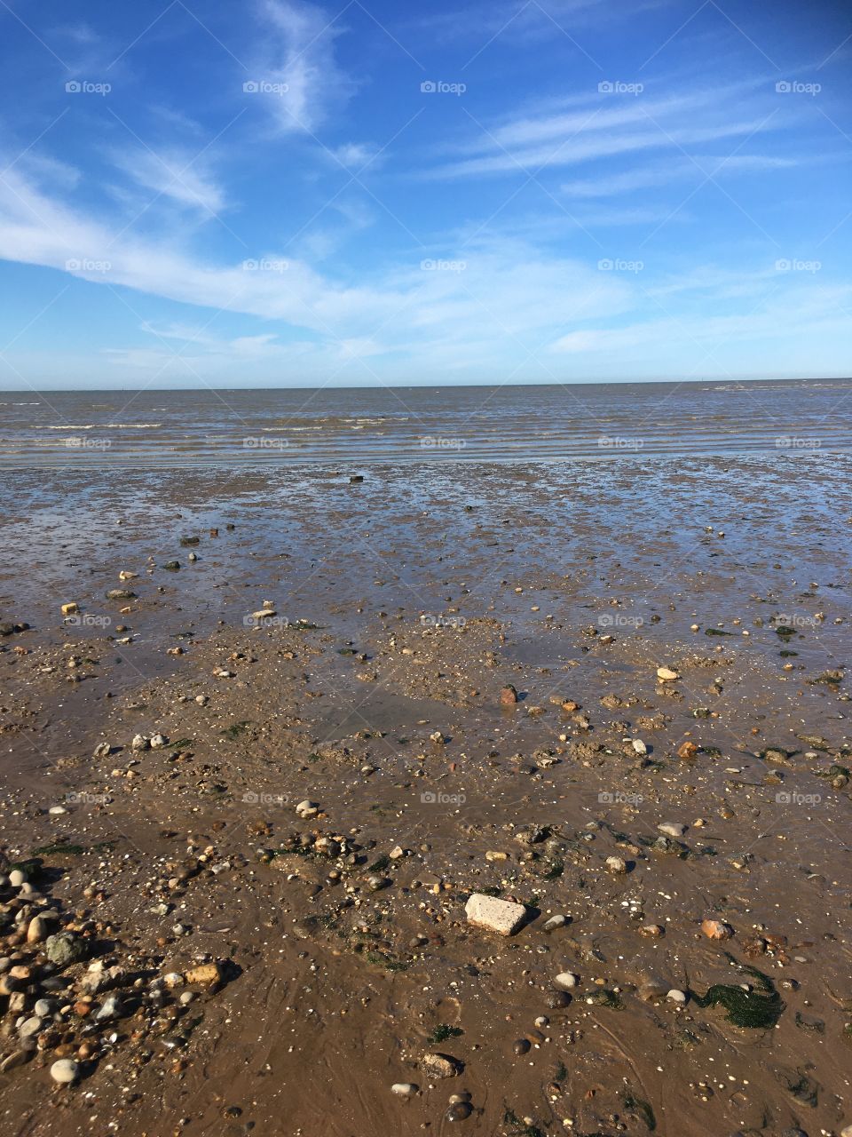 Beach scene - Tides out