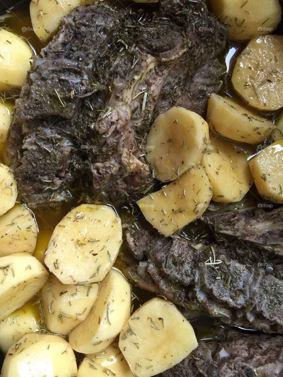 Lamb and Potatoes.