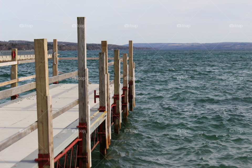 Dock against sea