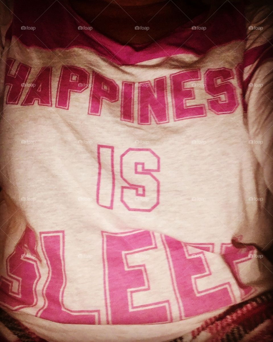 Pink Sleep is happiness pajama top 