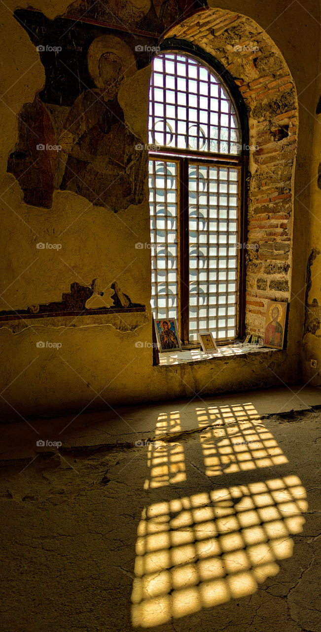 Window light in the church