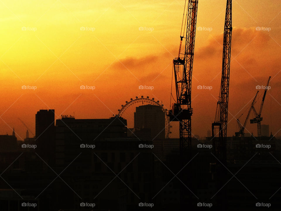 travel sunset london shadow by olijohnson