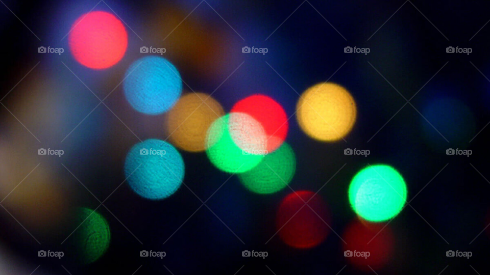 bokeh with colors