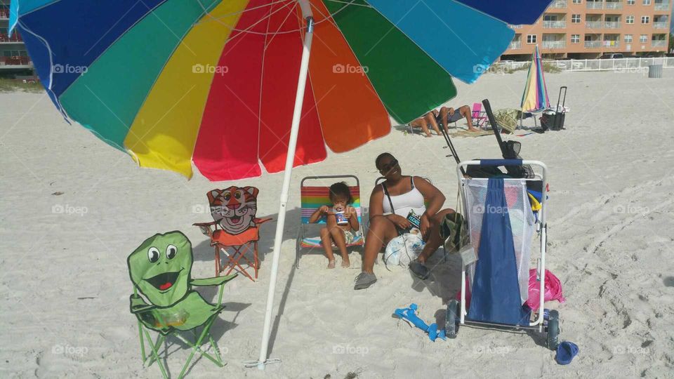 Umbrella, Sunshade, Travel, People, Beach