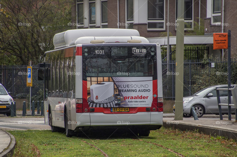 Backside Of A Bus At Den Haag The Netherlands 2018