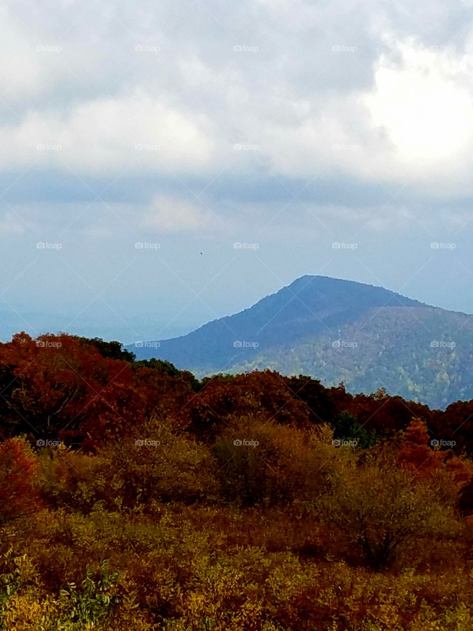 Old Rag Mountain from Skyline Drive