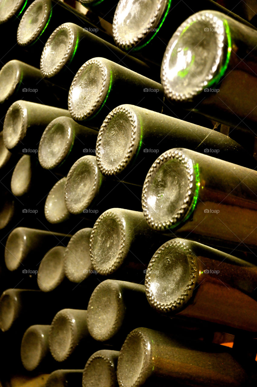 green wine bottles bottle by refocusphoto