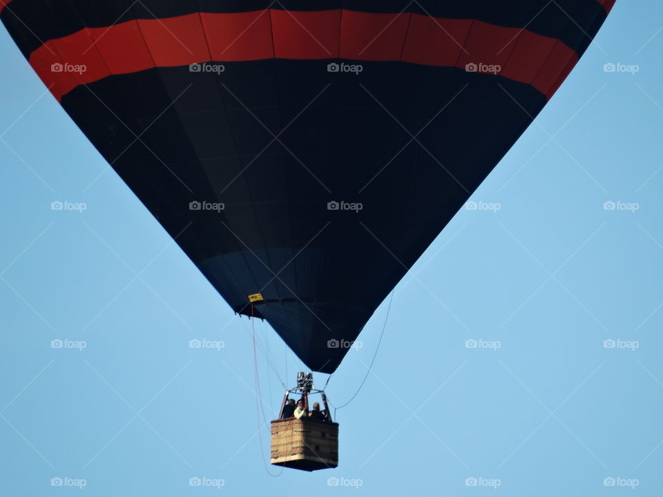 Hot air balloon close up 