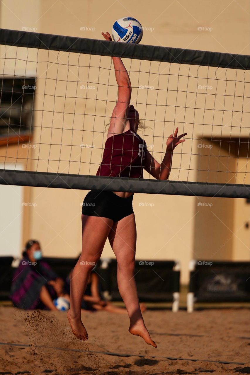 Sand volleyball is growing in popularity in the United States