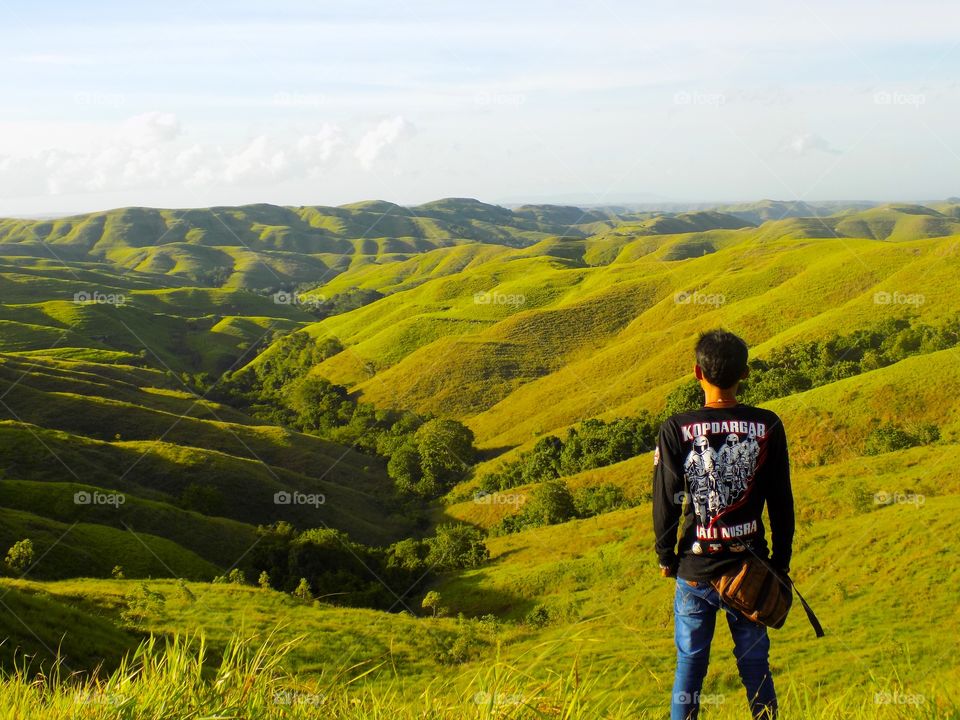 alone green paradise sumba hill