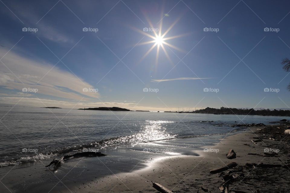 Sunny day on a beach