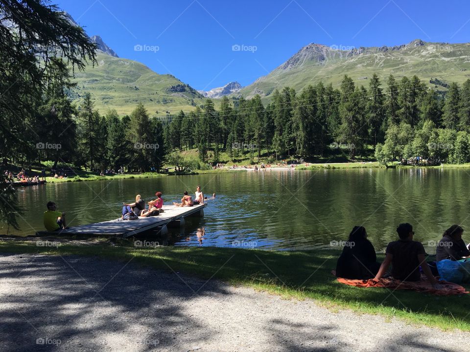 Saint Moritz lake