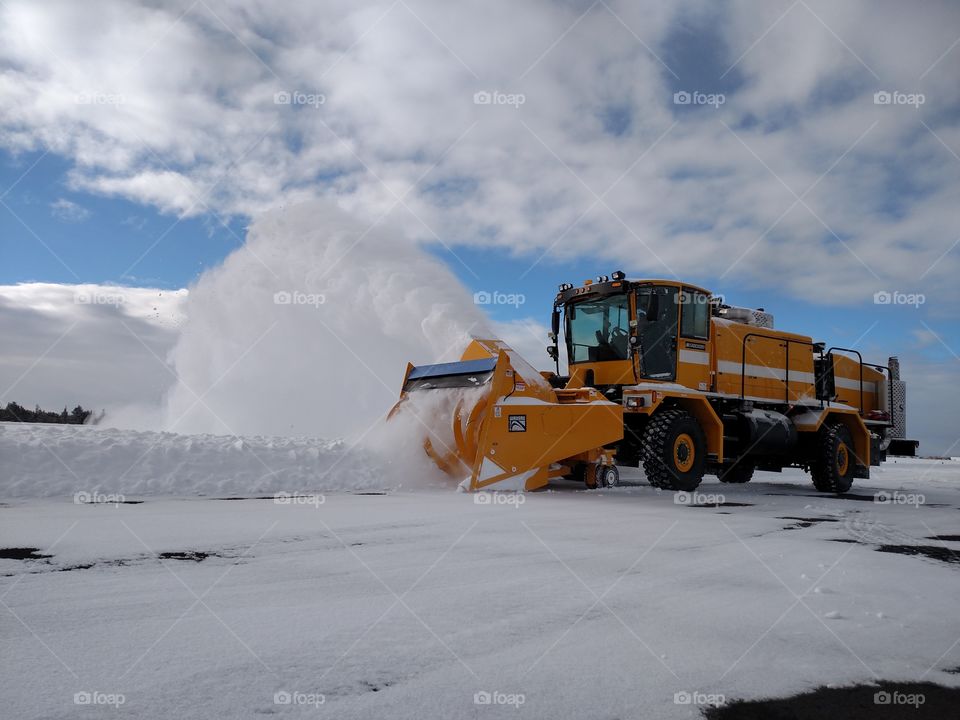 Snow Blower Redmond Oregon Crooked River Ranch Central Oregon Airport Runway