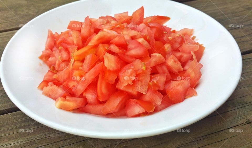 Diced Fresh Tomatoes