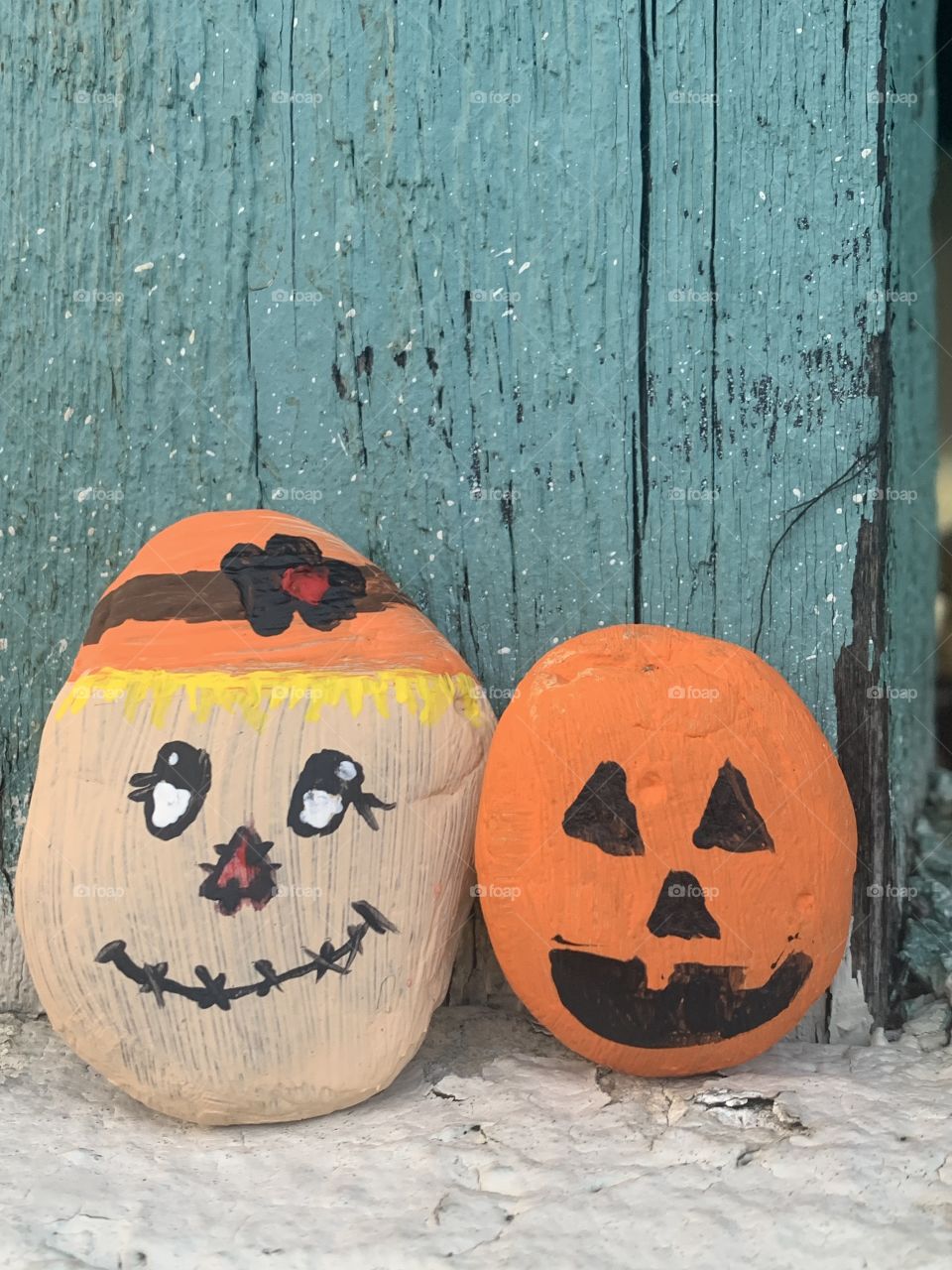 Halloween painted rocks 