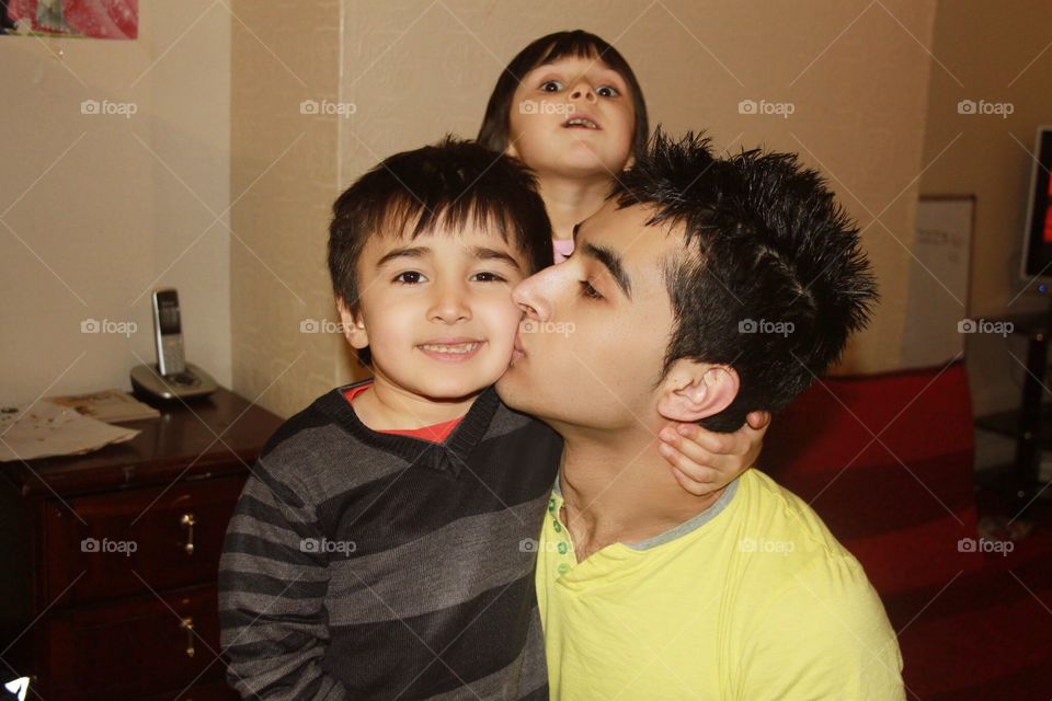 With my little cousins 