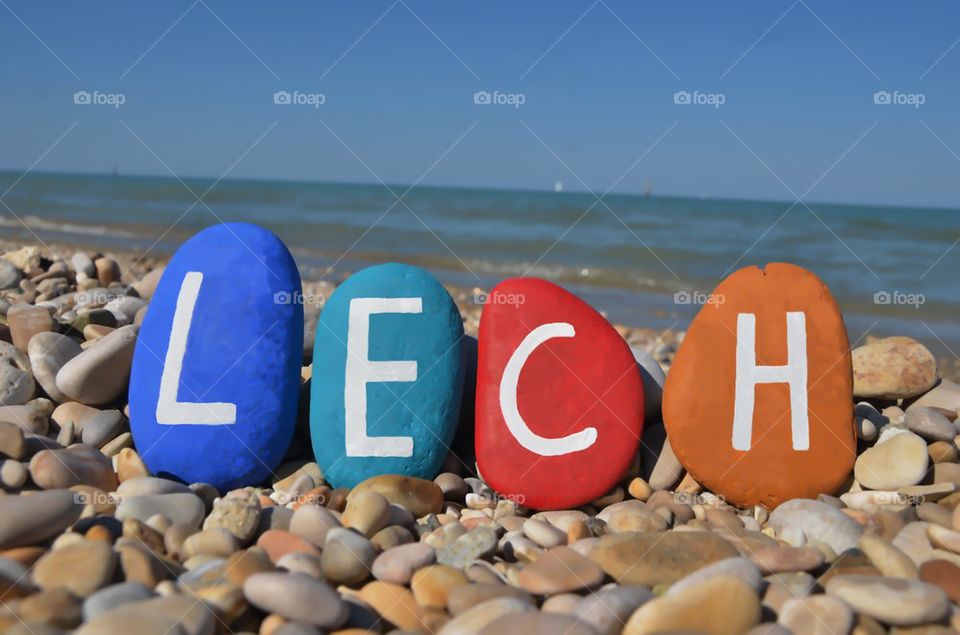 Lech,polish male name on stones