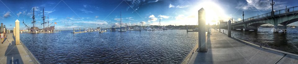 Sitting on the marina. Boats in a marina 