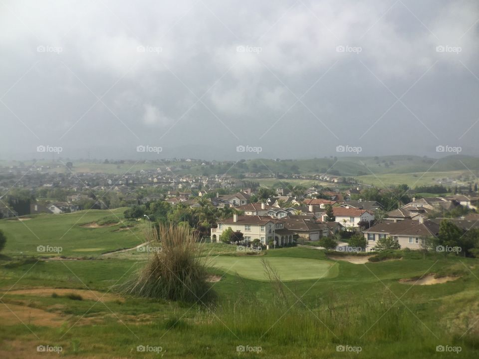 Countryside. Storm