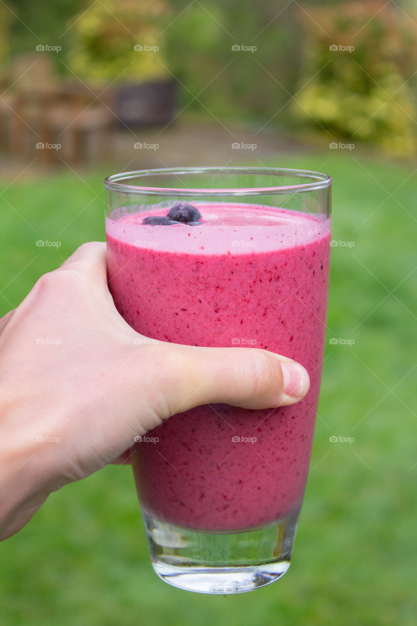 Healthy berry smoothie 🌸