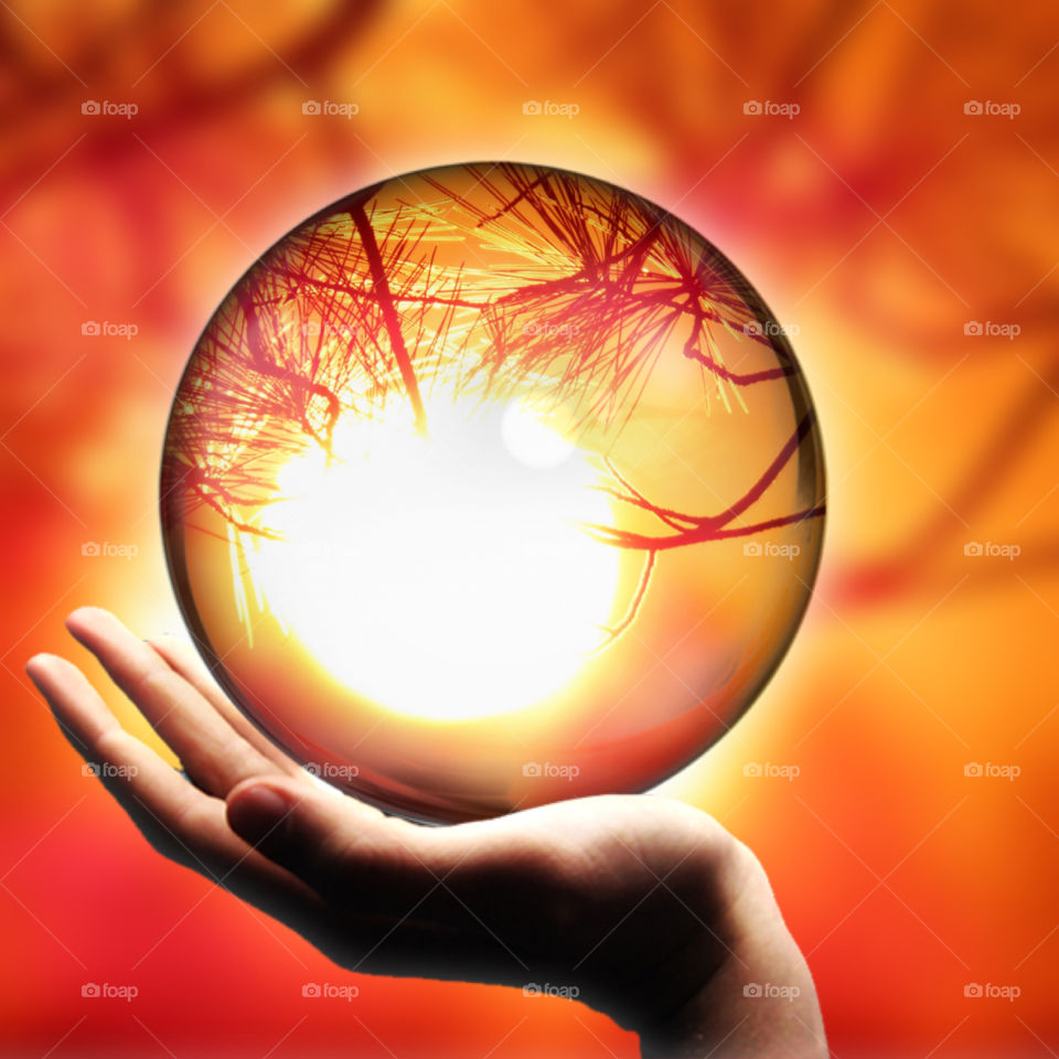 Ball sunset in Indiana 