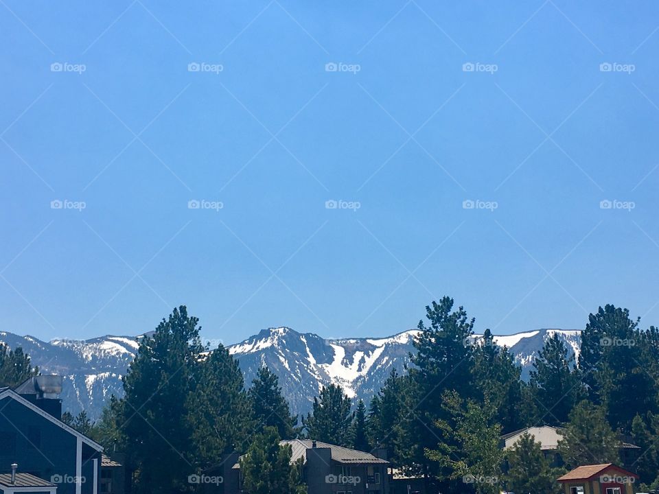 Snow in July in Mammoth
