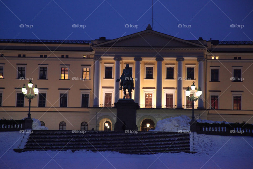 Royal palace In Oslo,Norway.