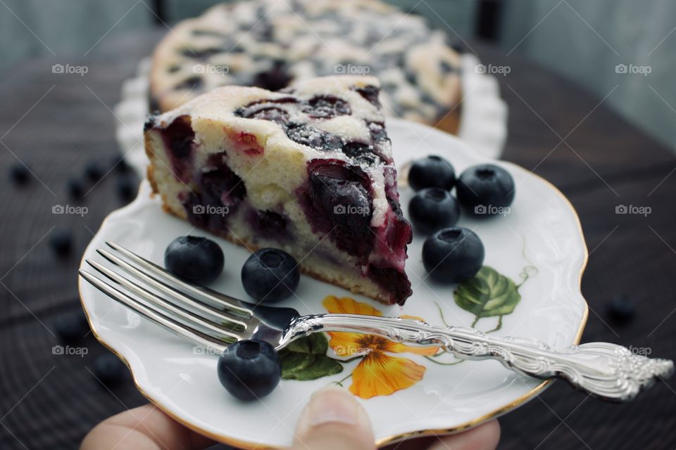 Blueberry cake 