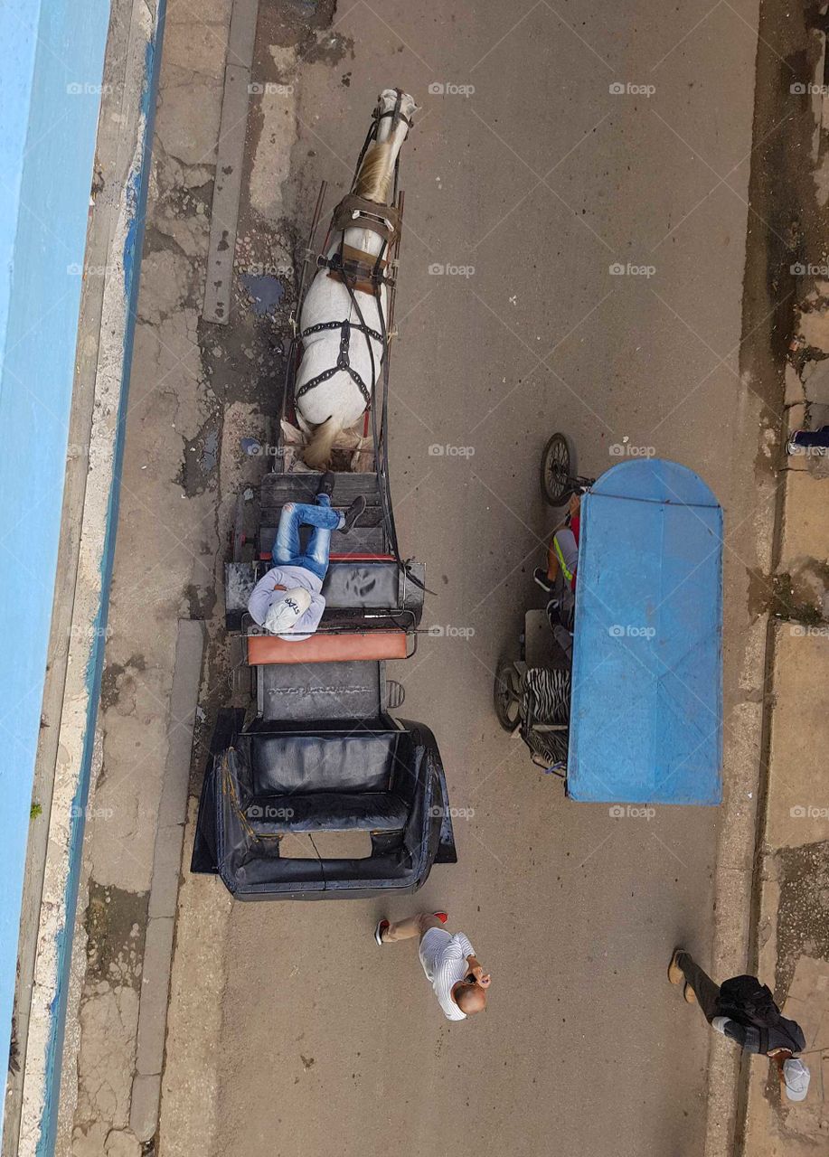 From a balcony in Havana