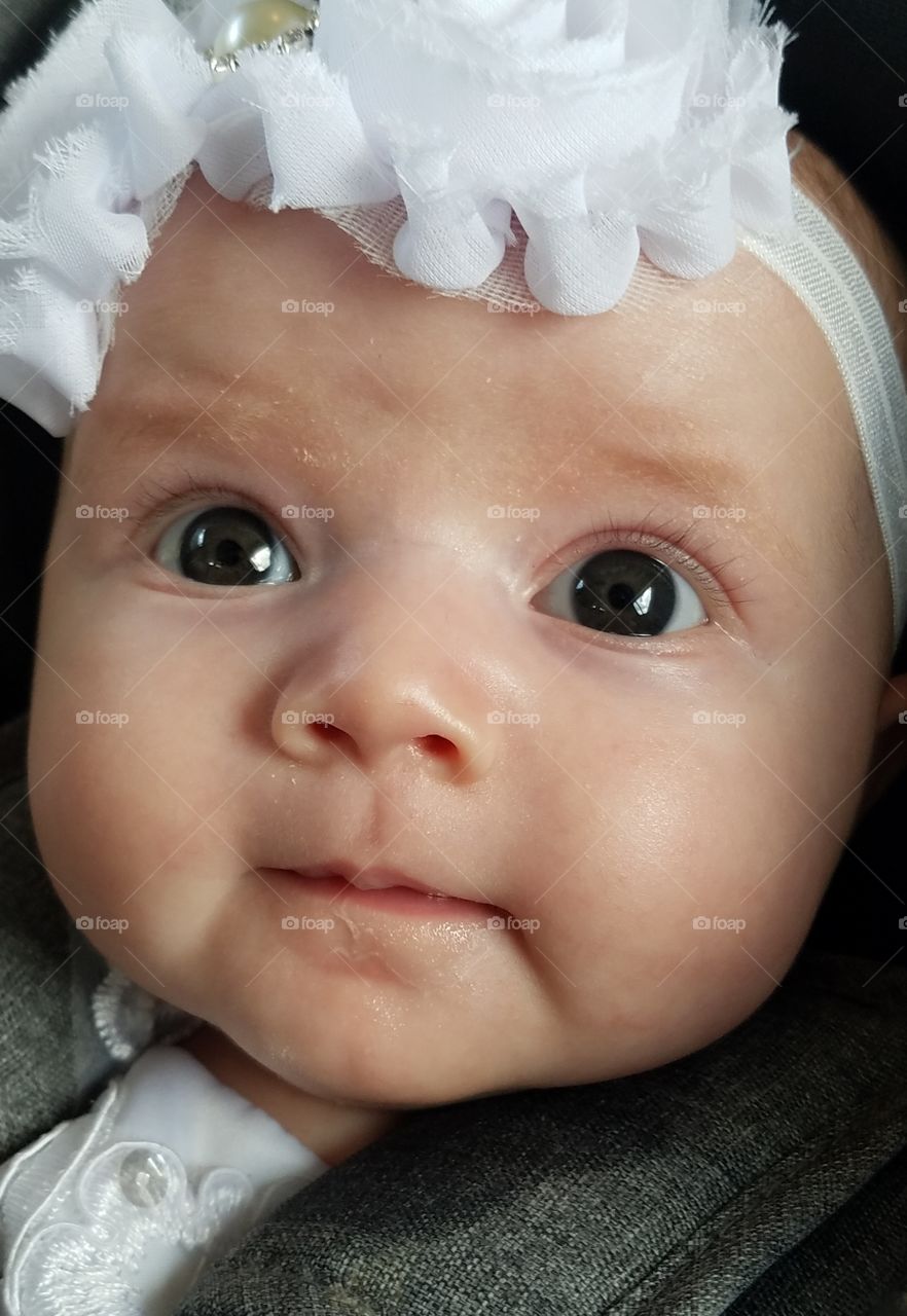 Baby Girl's Bubbly Eyes