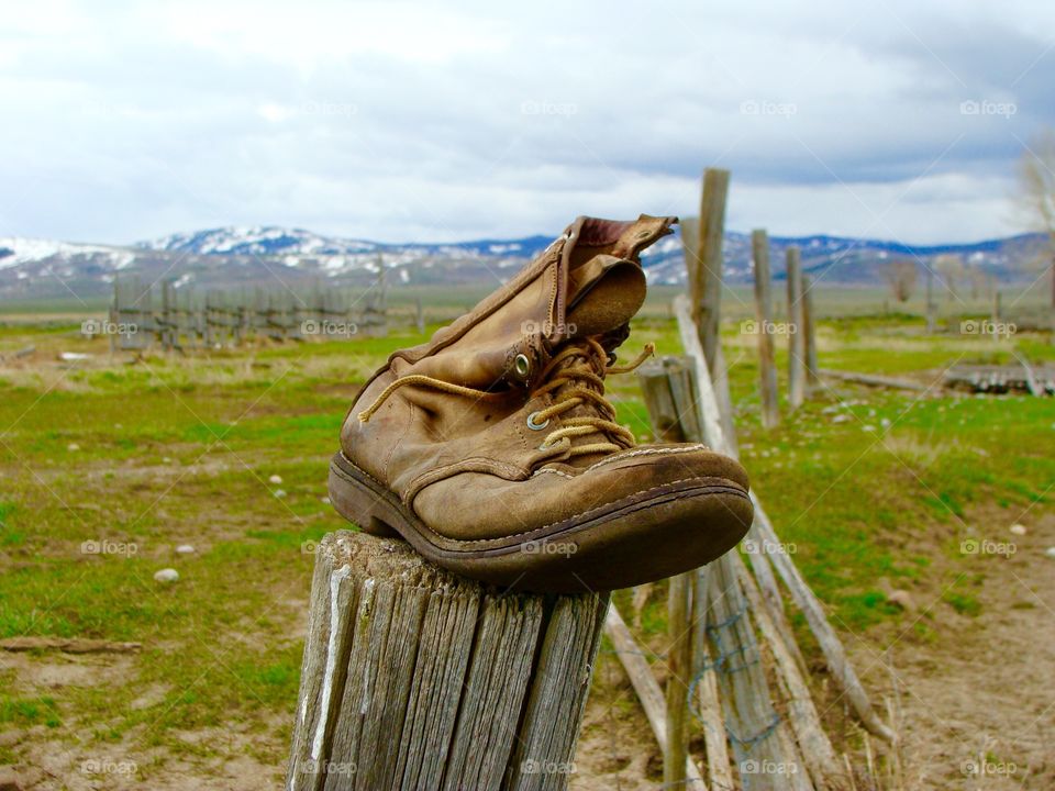 Boot in the Tetons