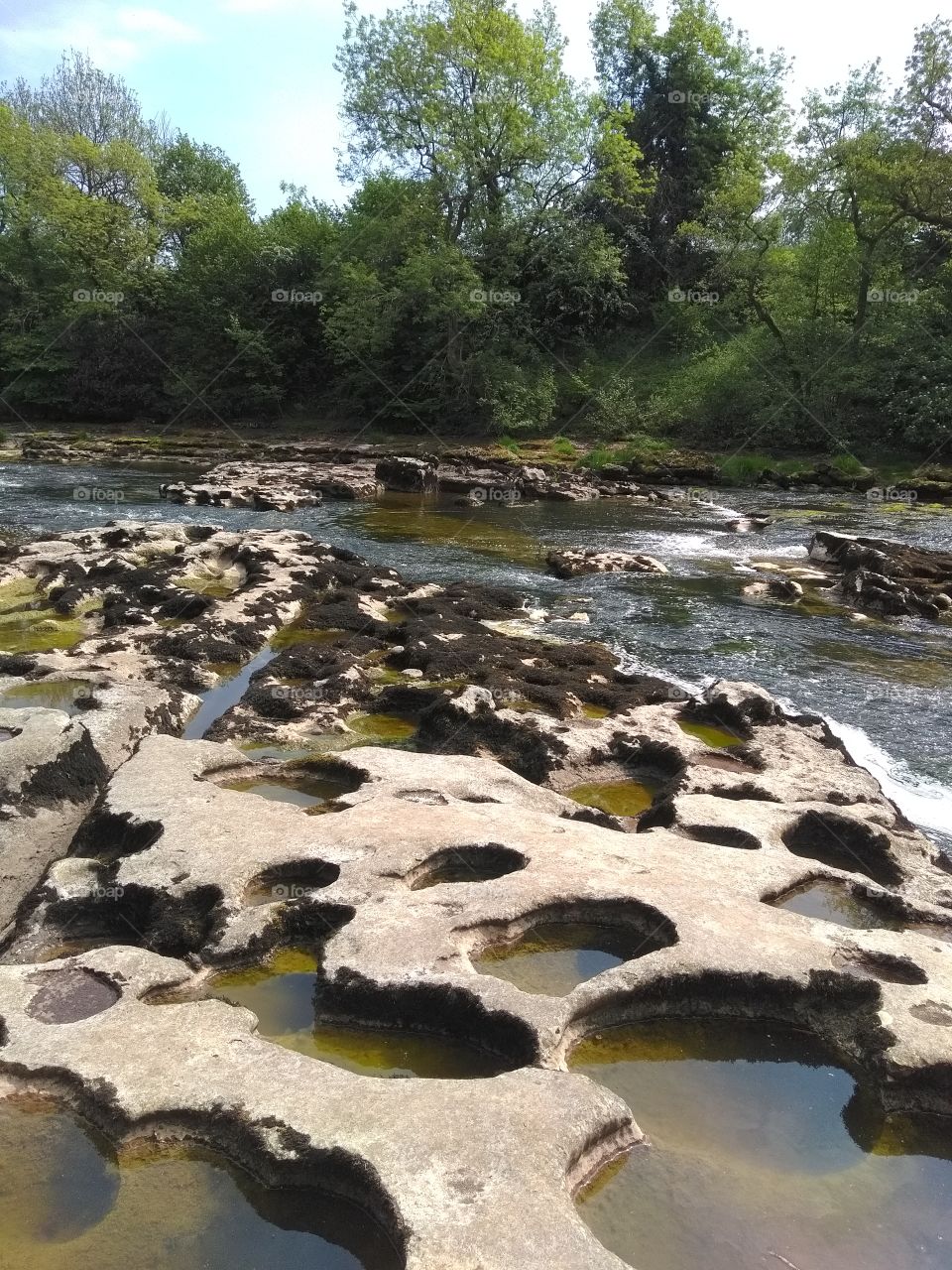 beautiful river with rock pools !!!