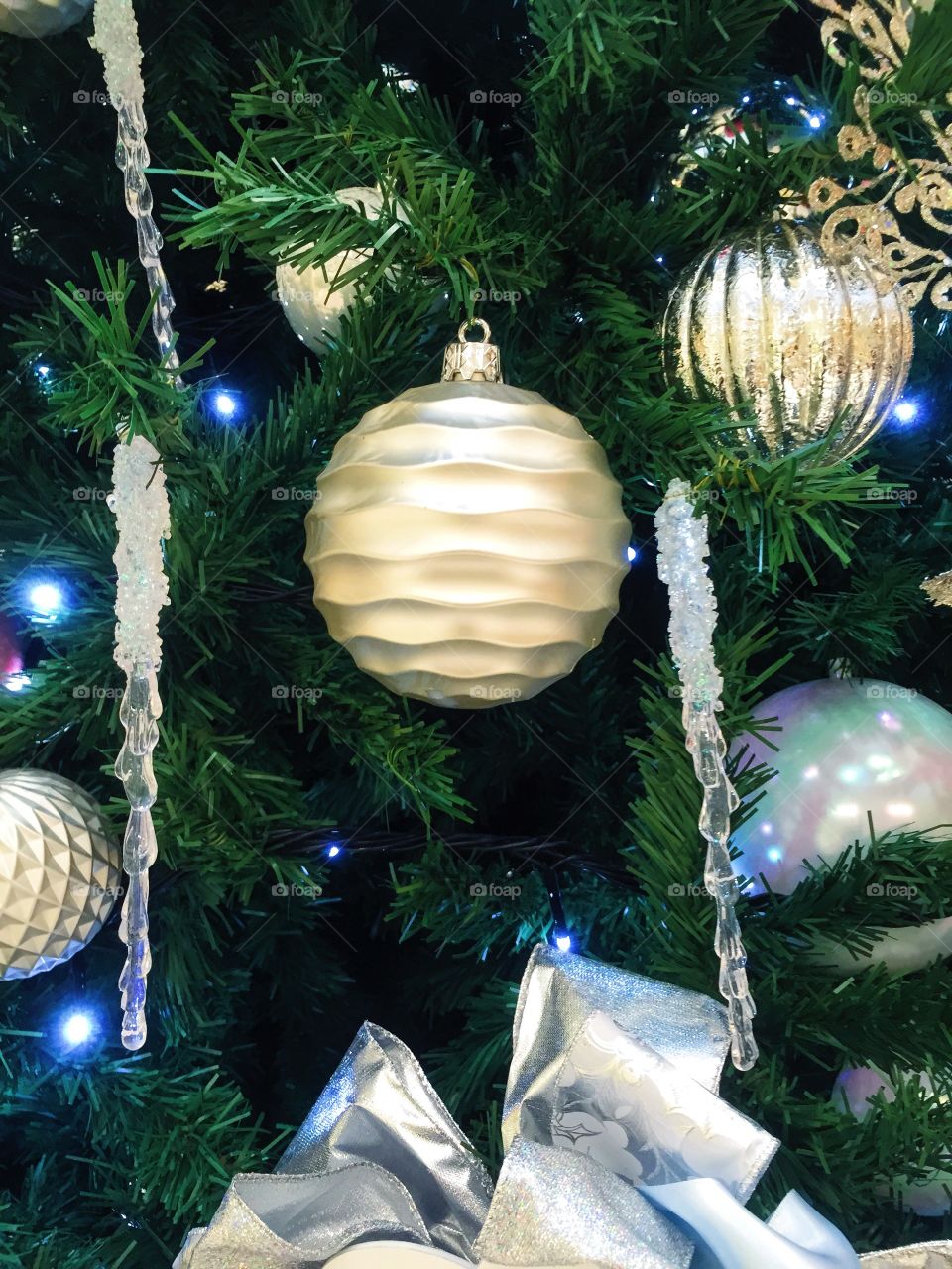 Close-up of christmas ornaments