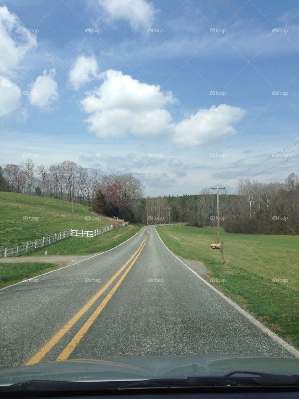 Wide open road
