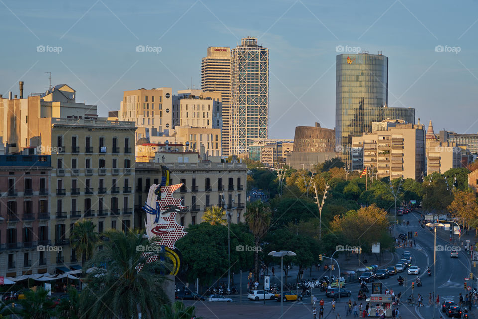 Barcelona city view