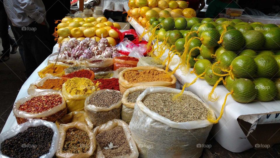 spices and fruits