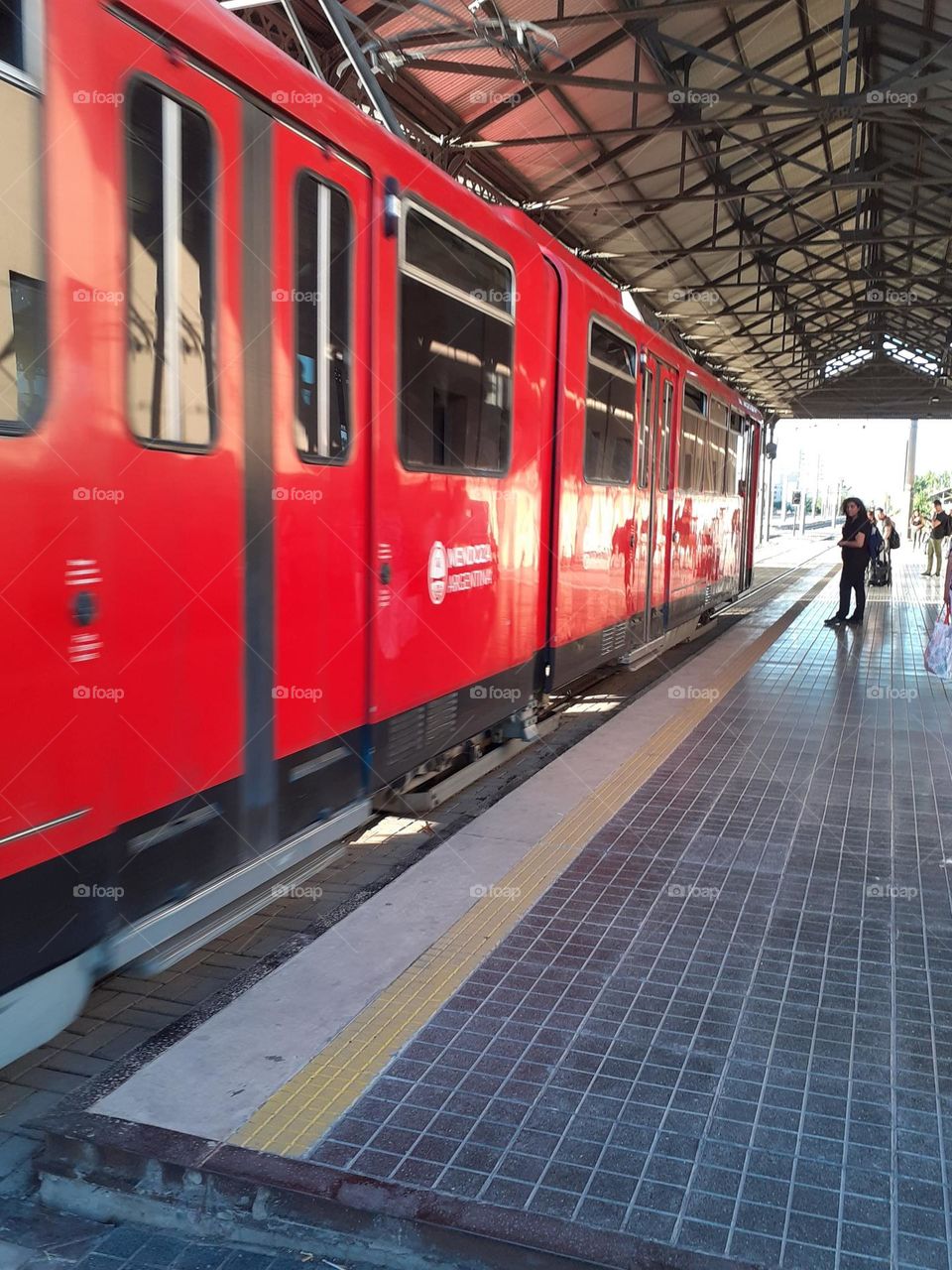 el tren y estación