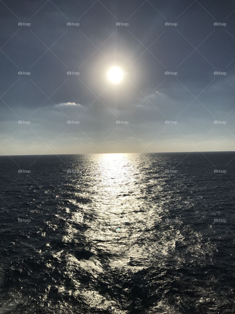 Sun reflection on The Atlantic Ocean