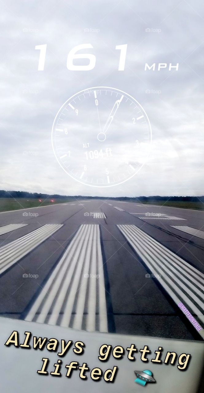 runway with altitude