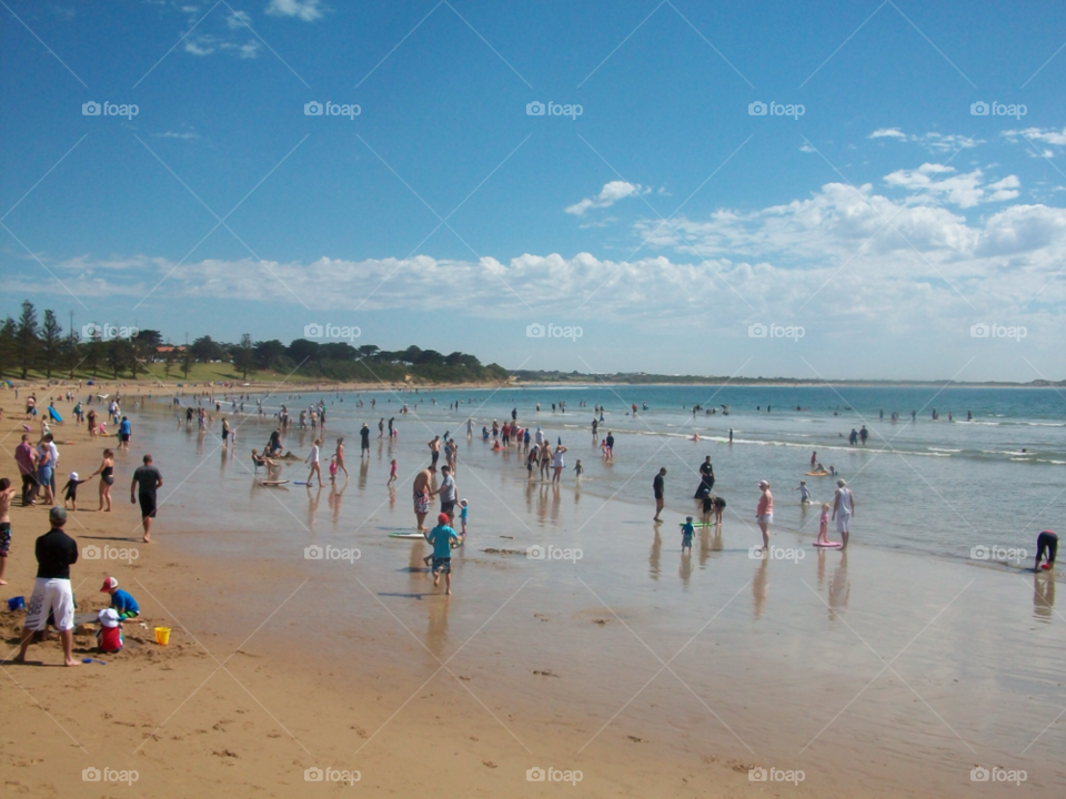beach summer water sand by auscro