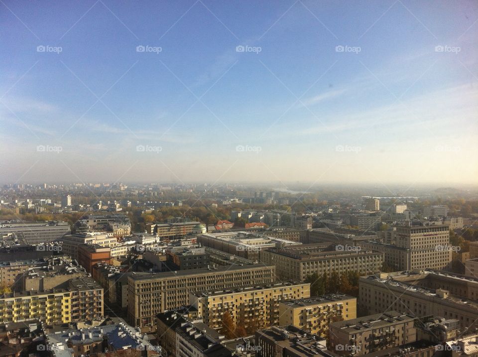 Warsaw city view 